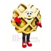 Yummy Waffle Mascot Costume Cartoon	