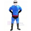 Cool Blue Superman Mascot Costume People