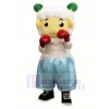 Cute Boxer Sheep Mascot Costume Cartoon