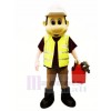 Hard-working Builder Mascot Costume People	