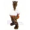 Brown Anteater Mascot Costume Cartoon