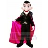 Dracula Vampire with Blue Eyes Mascot Costume Cartoon