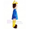 Brave Fireman Sam Mascot Costume Cartoon