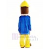 Brave Fireman Sam Mascot Costume Cartoon