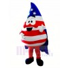 Flag Blood Drop Mascot Costume Cartoon