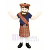 Highlander with Dress Mascot Costume People