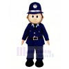 Cute Smiling Policeman Mascot Costume People	