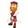 Highlander with Brown Shoes Mascot Costume People