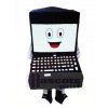 Black Laptop Mascot Costume Cartoon 