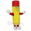 Yellow and Red Lipstick Mascot Costume Cartoon