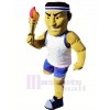 Strong Olympics Man Mascot Costume Cartoon 