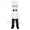 Chef with Glasses Mascot Costume People