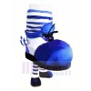 Blue Shoe Mascot Costume Cartoon