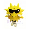 Cool Smiling Sun Mascot Costume Cartoon