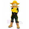 Cowboy with Green Eyes Mascot Costume Cartoon	