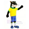 Ferret Mink with Yellow T-shirt Mascot Costume Cartoon