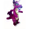 Fierce Purple Dragon Mascot Costume Cartoon