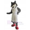 Wolf mascot costume