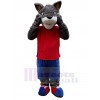 Wolf mascot costume