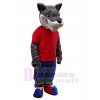 Wolf mascot costume