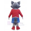 Wolf mascot costume