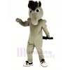 Grey Power Mustang Horse Mascot Costume