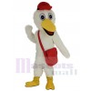 Stork mascot costume