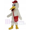 Stork mascot costume