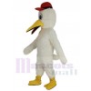 Stork mascot costume