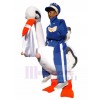 Swan mascot costume