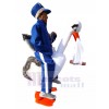 Swan mascot costume