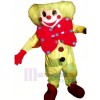 Clown With Big Bow Mascot Costume Cartoon