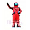 Red Astronaut Spaceman Mascot Costume Adult