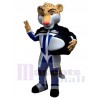 Pilot Leopard mascot costume