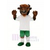 Brown Buffalo Bison Mascot Costume Animal