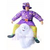 Devil Carry Me Rider on Ghost Scary Inflatable Halloween Christmas Costumes for Adults