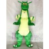 Green Dragon Mascot Costumes with Wings