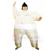 White Japanese Fat Man Sumo Inflatable Halloween Christmas Costumes for Adults