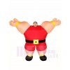 Red Weightlifter Weight Lifting Inflatable Halloween Christmas Costumes for Adults