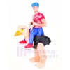 Carry me Ride On Ostrich Inflatable Halloween Christmas Costumes for Adults