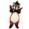 Glasses Mouse Gopher Mascot Costumes Animal