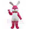 Pink Rabbit Easter Bunny with Bowknot Mascot Costumes Animal