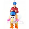 Ride on Sea Gull Rooster Chicken Cock Inflatable Halloween Xmas Costumes for Adults