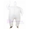 White Full Body Suit Inflatable Halloween Christmas Costumes for Adults