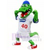 Blue Hat Athlete Crocodile Mascot Costume Alligator Mascot Costumes