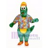 Al Gator with Hat, Shirt & Tennis Shoes Mascot Costume