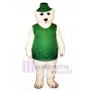 Fisher Bear with Vest & Hat Mascot Costume