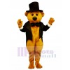New Sophisticated Bear with Tailcoat & Hat Mascot Costume