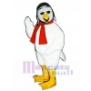 Cute Ace Bird with Aviator Hat & Scarf Mascot Costume