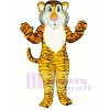 Cute Shy Tiger Mascot Costume